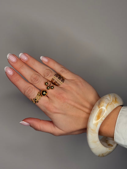 Collection Brise Dorée (3 bagues)